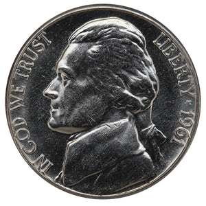 1961-D Jefferson Nickel, BU