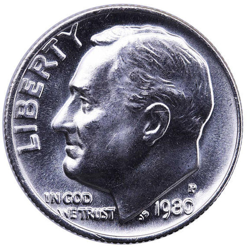 1980-P Roosevelt Dime Gem Proof BU