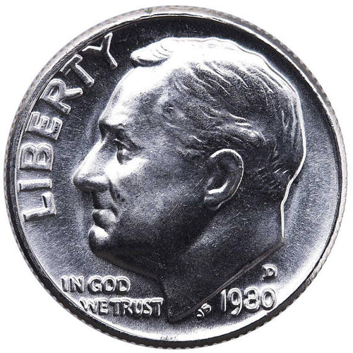 1980-D Roosevelt Dime Gem Proof BU