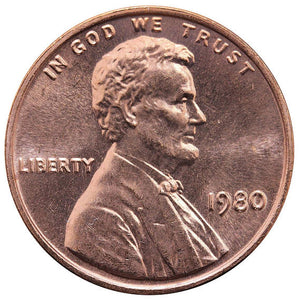 1980-P Lincoln Cent, Gem Proof BU